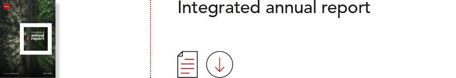 Integrated annual report download button